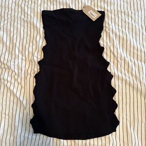 Meshki Black Cutout Strapless Dress